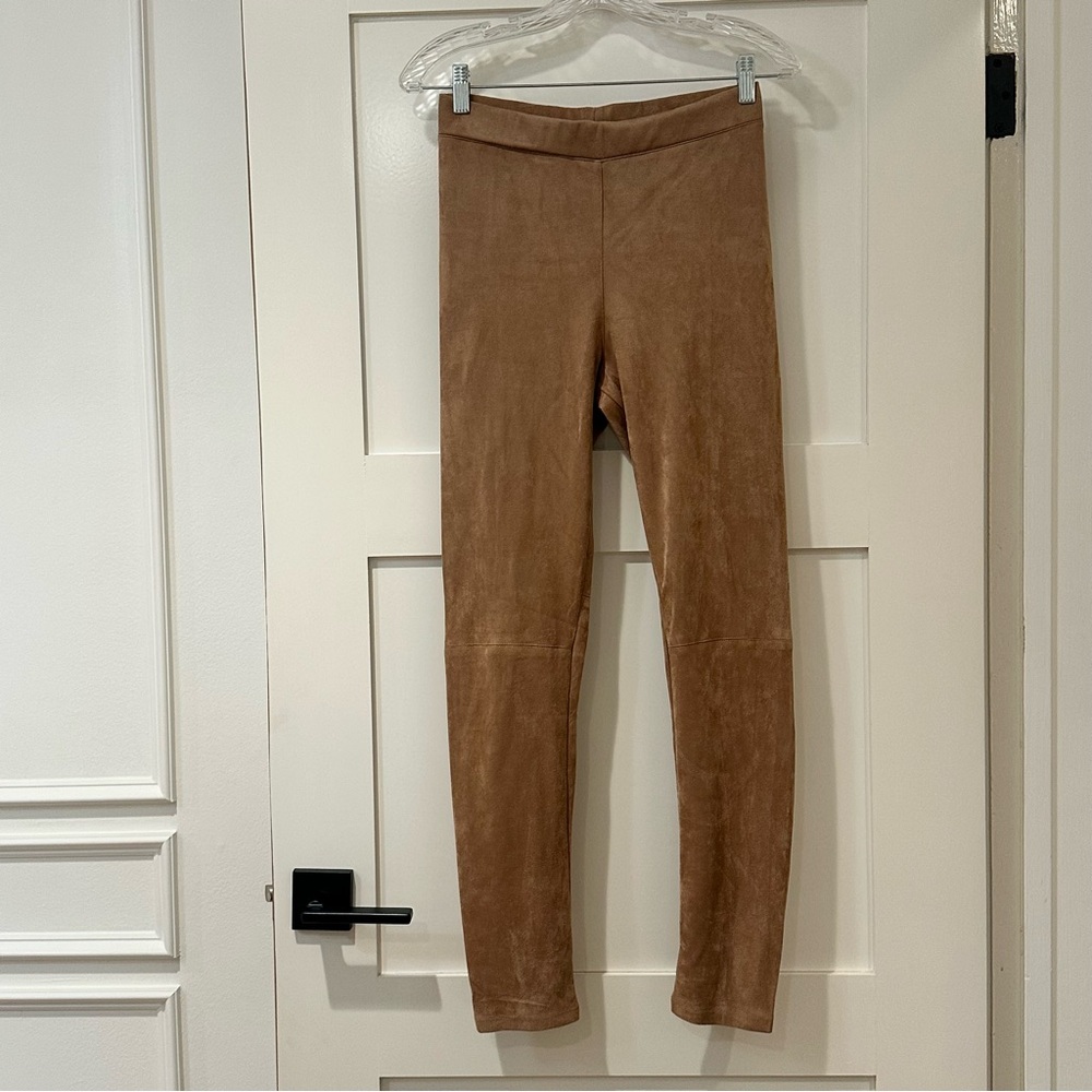 Tan Suede-Like Leggings!